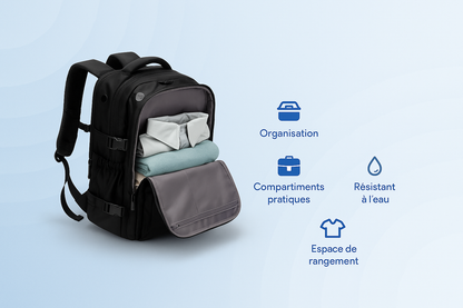 PackAir™ – Sac de voyage compressible 2-en-1 | Gagnez 50 % d’espace